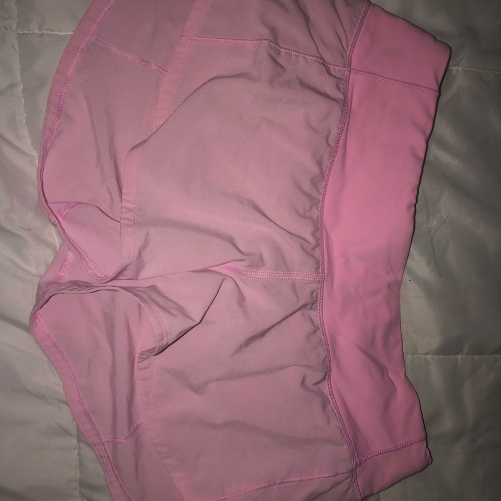 Lululemon speed up shorts (Miami pink)